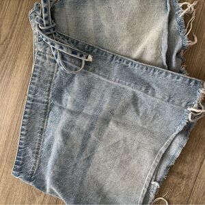 We The Free Light Blue Denim Shorts